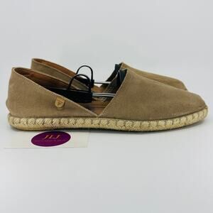 Verbenas Women's Carmen Stone Suede Made in Spain Espadrille Flats Size 40